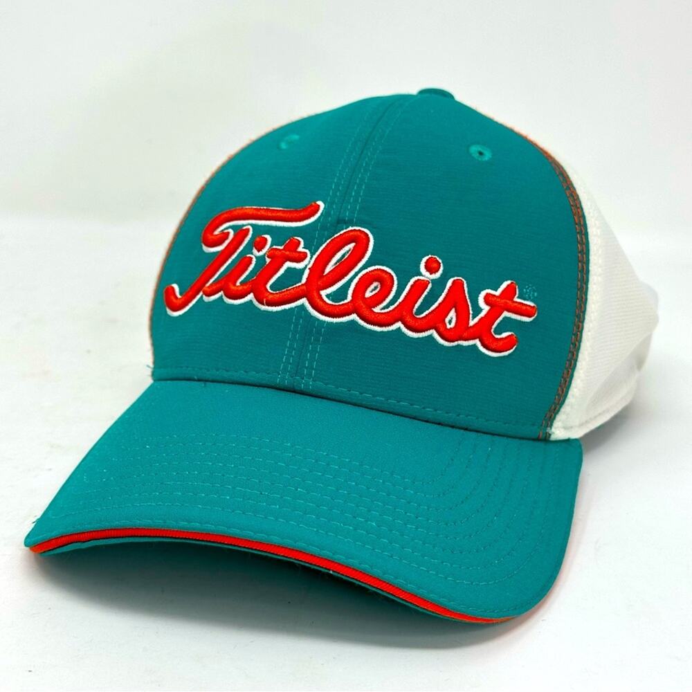 Titleist Flex Fit Ball Cap Hat - U Miami Colors S/M
